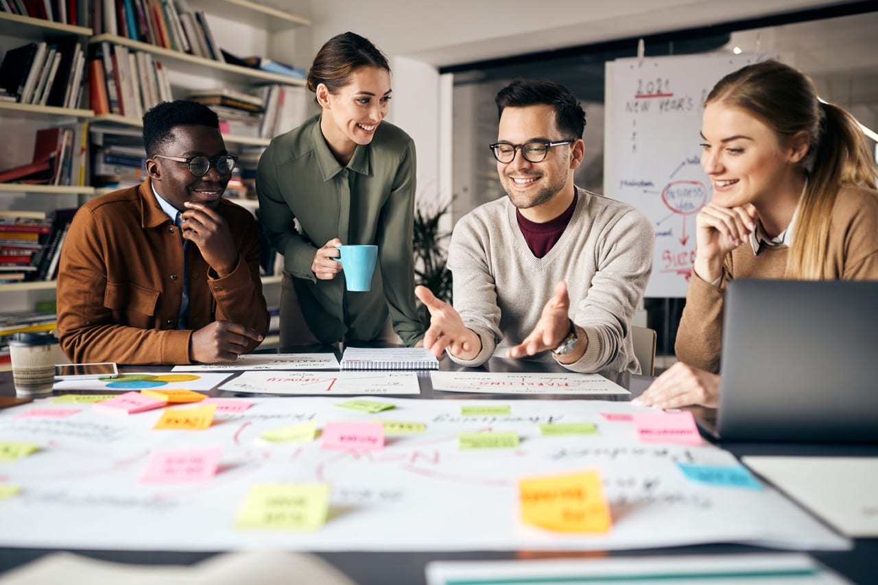 Happy Marketing Team